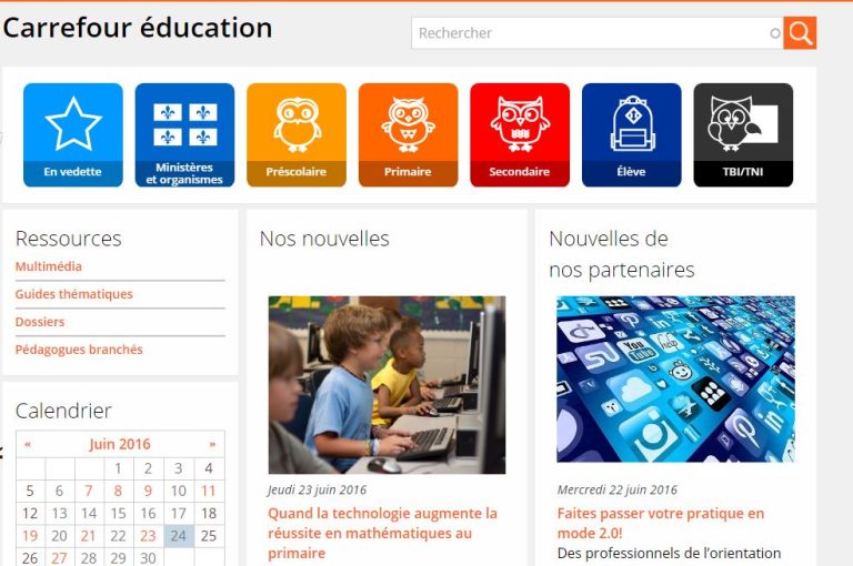 Image du site Web : Carrefour Education