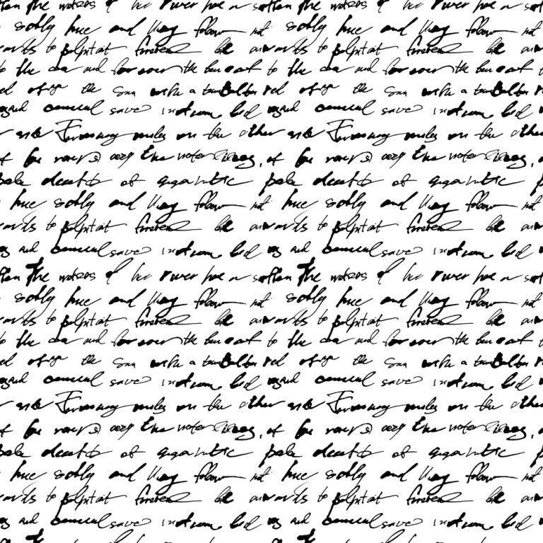 une lettre écrite à la main