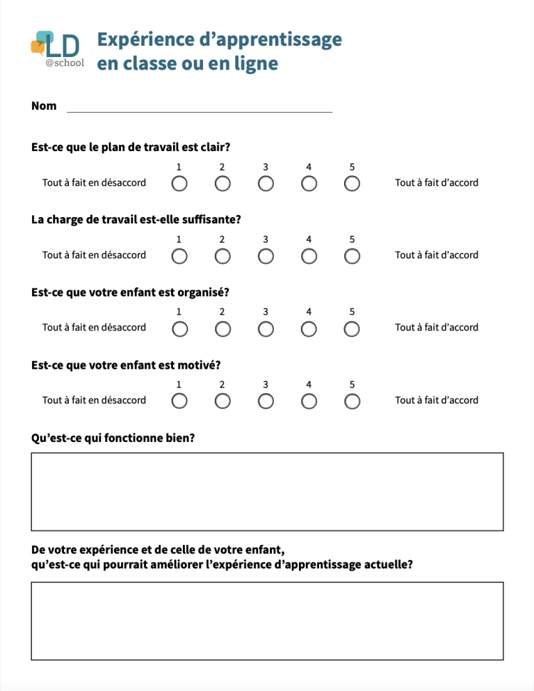expérience d'apprentissage