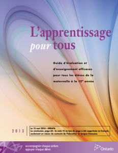 Aperçu du documents L'apprentissage pour tous