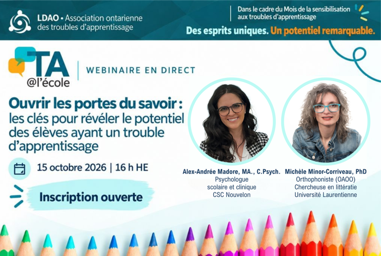 Ouvrir les portes du savoir : les clés pour révéler le potentiel des élèves ayant un trouble d’apprentissage